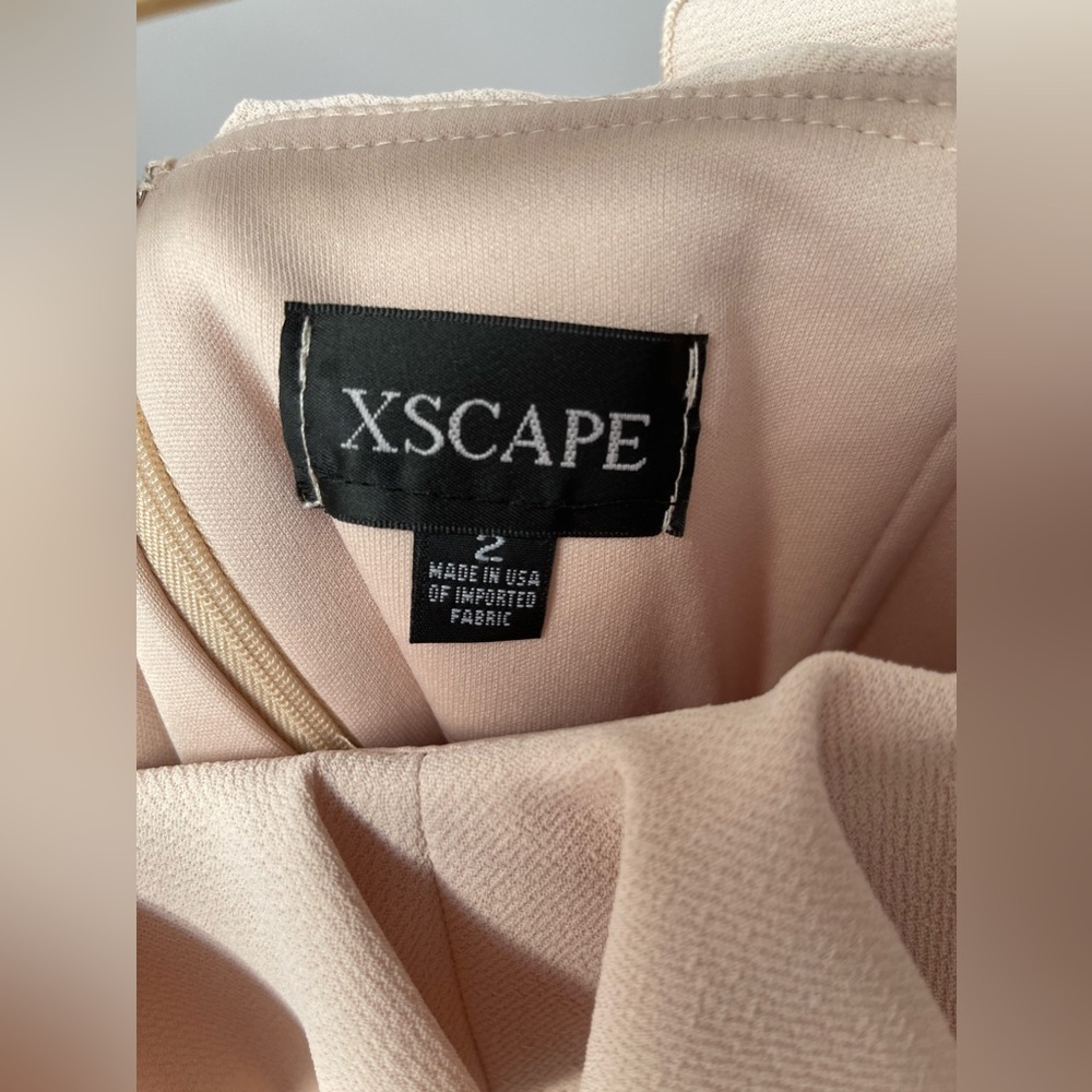 Xscape Off Shoulder Ruffle Dress Size 2 - Picture 4 of 4